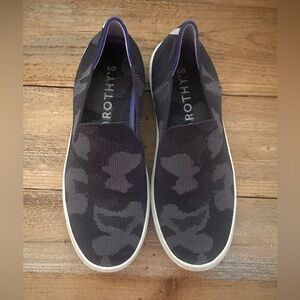 Rothy’s Camo The Original Slip On Sneakers. Size 6